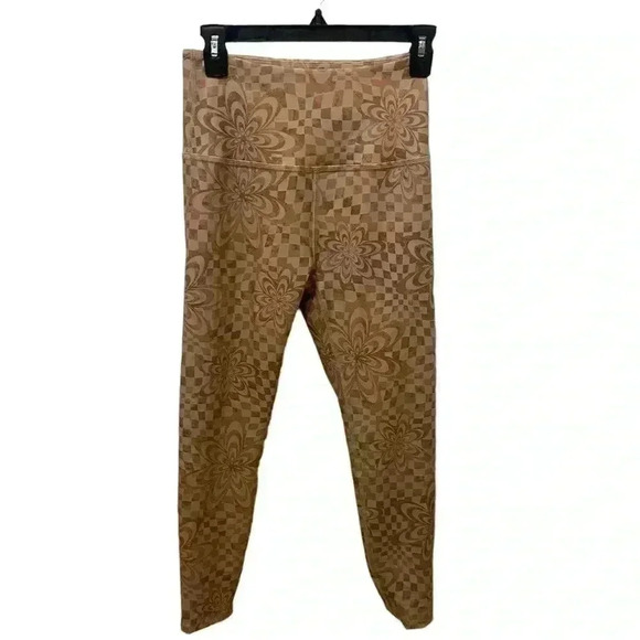 Beyond Yoga Check Flower Endurance High Waisted Leggings Size Medium - Picture 1 of 6